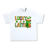 White St. Patrick's Lucky a latte Urban Heavy Tee - OliviaCreatesArt