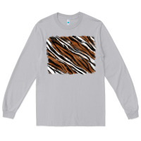 Moon Dust Tiger zebra background Long Sleeve Tee - RanaPortraitStore