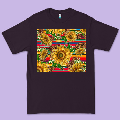 Mexican Sunflowers Premium Tee Designed By Tumblerdesignbyshophia
