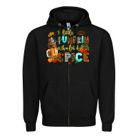 Black little pumpkin with a lot of spice Zipper Hoodie - AdoDesignShop