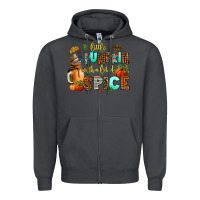 Smoke little pumpkin with a lot of spice Zipper Hoodie - AdoDesignShop