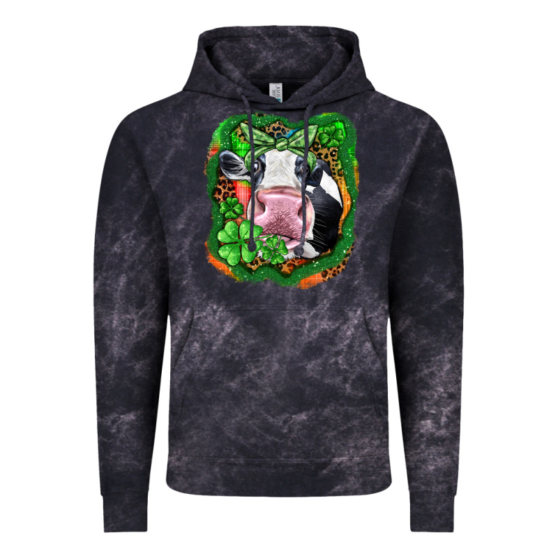 St. Patrick's Day Cow Vintage Hoodie by FaDigitalArtStudio | Teevron