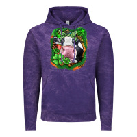 Cloud Purple St. Patrick's day cow Vintage Hoodie - FaDigitalArtStudio