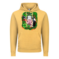 Vintage Mustard St. Patrick's day cow Vintage Hoodie - FaDigitalArtStudio