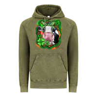 Vintage Olive St. Patrick's day cow Vintage Hoodie - FaDigitalArtStudio