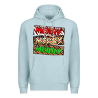 Blue Mist merry merry merry Premium Hoodie - CowhideDigitalArt