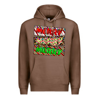 Chestnut merry merry merry Premium Hoodie - CowhideDigitalArt