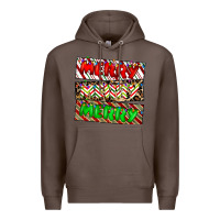 Coffee merry merry merry Premium Hoodie - CowhideDigitalArt