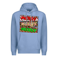 Colony Blue merry merry merry Premium Hoodie - CowhideDigitalArt