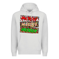 Dove Grey merry merry merry Premium Hoodie - CowhideDigitalArt