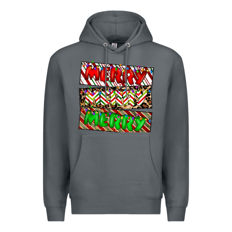 Merry Merry Merry Premium Hoodie by CowhideDigitalArt | Teevron