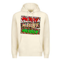 Sandshell merry merry merry Premium Hoodie - CowhideDigitalArt