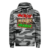 Slate Camo merry merry merry Premium Hoodie - CowhideDigitalArt