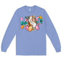 Colony Blue Hop Bunny Easter Long Sleeve Tee - BundleAndBundleShop