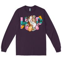 Plum Hop Bunny Easter Long Sleeve Tee - BundleAndBundleShop