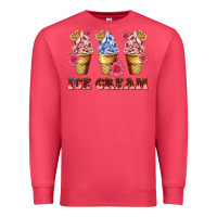 Cardinal floral ice cream Premium Sweatshirt - AdoDesignShop