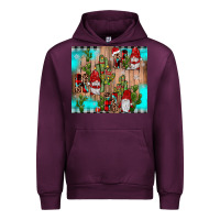 Mauve Wine ho ho ho gnome Urban Hoodie - JahusDesignShop