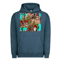 Pigment Midnight Navy ho ho ho gnome Urban Hoodie - JahusDesignShop