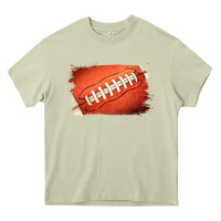 Mossy American football brushstroke Heavy Core Tee - RanaPortraitStore
