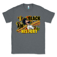 Charcoal Heather i am black history Classic Tee - CowGirlArtShop