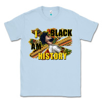 Dusty Blue i am black history Classic Tee - CowGirlArtShop