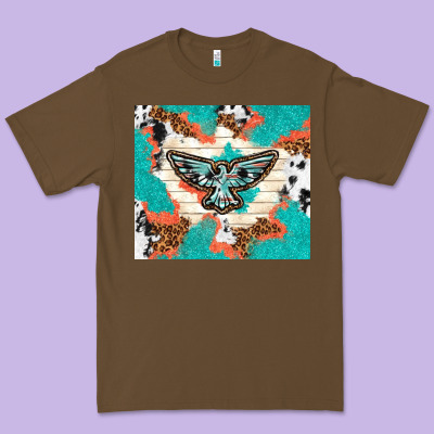 Freebird With Leopard And Cowhide Pattern Premium Tee Designed By Tumblerdesignbyshophia