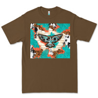 Cacao freebird with leopard and cowhide pattern Premium Tee - TumblerDesignByShophia