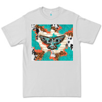 Dove Grey freebird with leopard and cowhide pattern Premium Tee - TumblerDesignByShophia