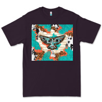 Plum freebird with leopard and cowhide pattern Premium Tee - TumblerDesignByShophia