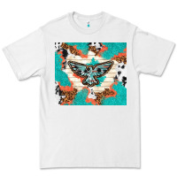 White freebird with leopard and cowhide pattern Premium Tee - TumblerDesignByShophia