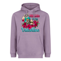 Lavender my cat is my valentine Heavyweight Hoodie - AdoDesignShop