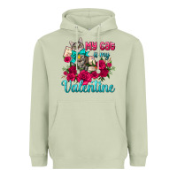 Matcha my cat is my valentine Heavyweight Hoodie - AdoDesignShop