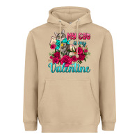 Mushroom my cat is my valentine Heavyweight Hoodie - AdoDesignShop