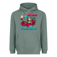 Sage my cat is my valentine Heavyweight Hoodie - AdoDesignShop