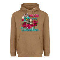 Toasted Coconut my cat is my valentine Heavyweight Hoodie - AdoDesignShop