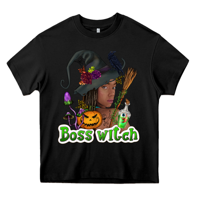 Boss Witch Afro Heavy Core Tee by NancyCooperArtShop | Teevron