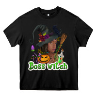 Black Boss witch afro Heavy Core Tee - NancyCooperArtShop