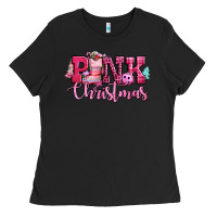 Black pink christmas Ladies Tee - CowGirlArtShop