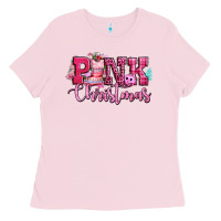Bubblegum Pink pink christmas Ladies Tee - CowGirlArtShop