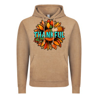 Vintage Coffee thankful with sunflower bbs Vintage Hoodie - BundleAndBundleShop