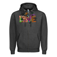 Charcoal Heather love halloween heifer Zipper Hoodie - AdoDesignShop