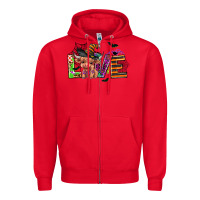 Red love halloween heifer Zipper Hoodie - AdoDesignShop