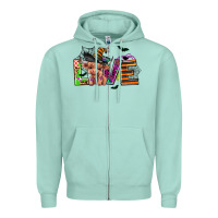 Seafoam love halloween heifer Zipper Hoodie - AdoDesignShop