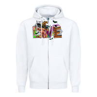 White love halloween heifer Zipper Hoodie - AdoDesignShop
