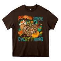 Chocolate Brown Pumpkin spice everything Heavy Core Tee - NancyCooperArtShop