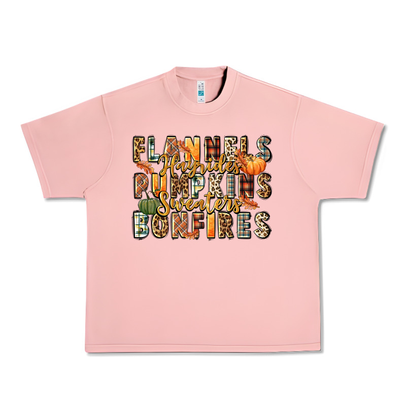 Flannels Hayrides Pumpkins  Bonfires Urban Heavy Tee by FaDigitalArtStudio | Teevron