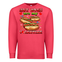 Cardinal hot dogs are my valentine Premium Sweatshirt - AdoDesignShop
