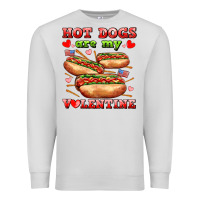 Dove Grey hot dogs are my valentine Premium Sweatshirt - AdoDesignShop