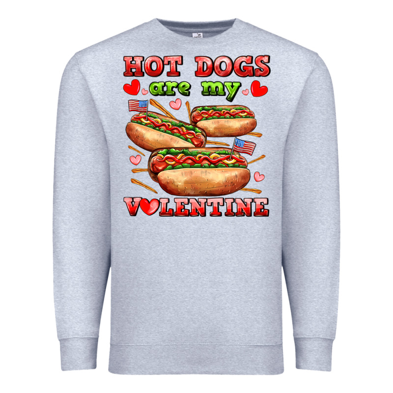 Hot Dogs Are My Valentine Premium Sweatshirt by AdoDesignShop | Teevron