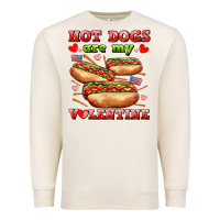 Sandshell hot dogs are my valentine Premium Sweatshirt - AdoDesignShop